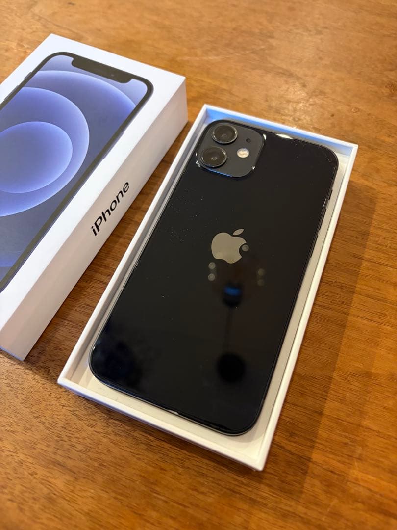 Apple iPhone 12 miniブラック 128GB 本体 箱付き - メルカリ