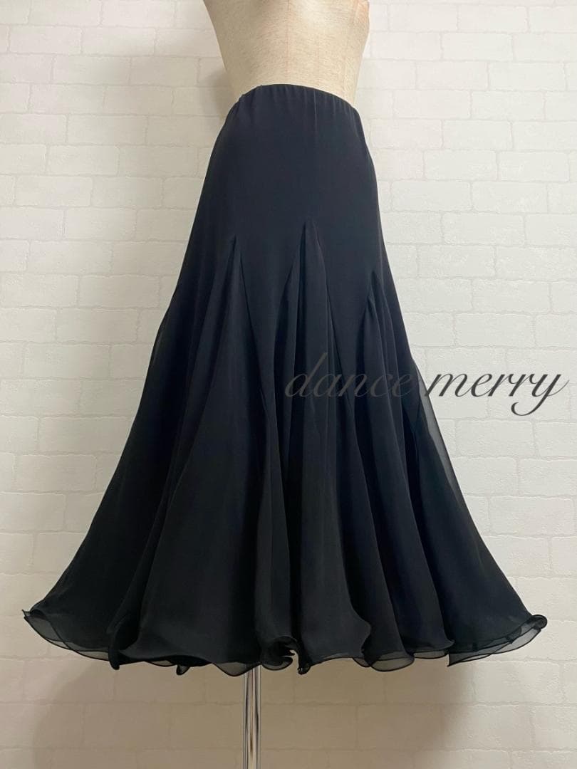 新品　豪華　社交ダンス　スカート　黒　ワルツ　パーティ　クイック　4784 ☆送料無料☆新品 豪華 社交ダンス 黒 スカート パーティ 2303 タンゴ