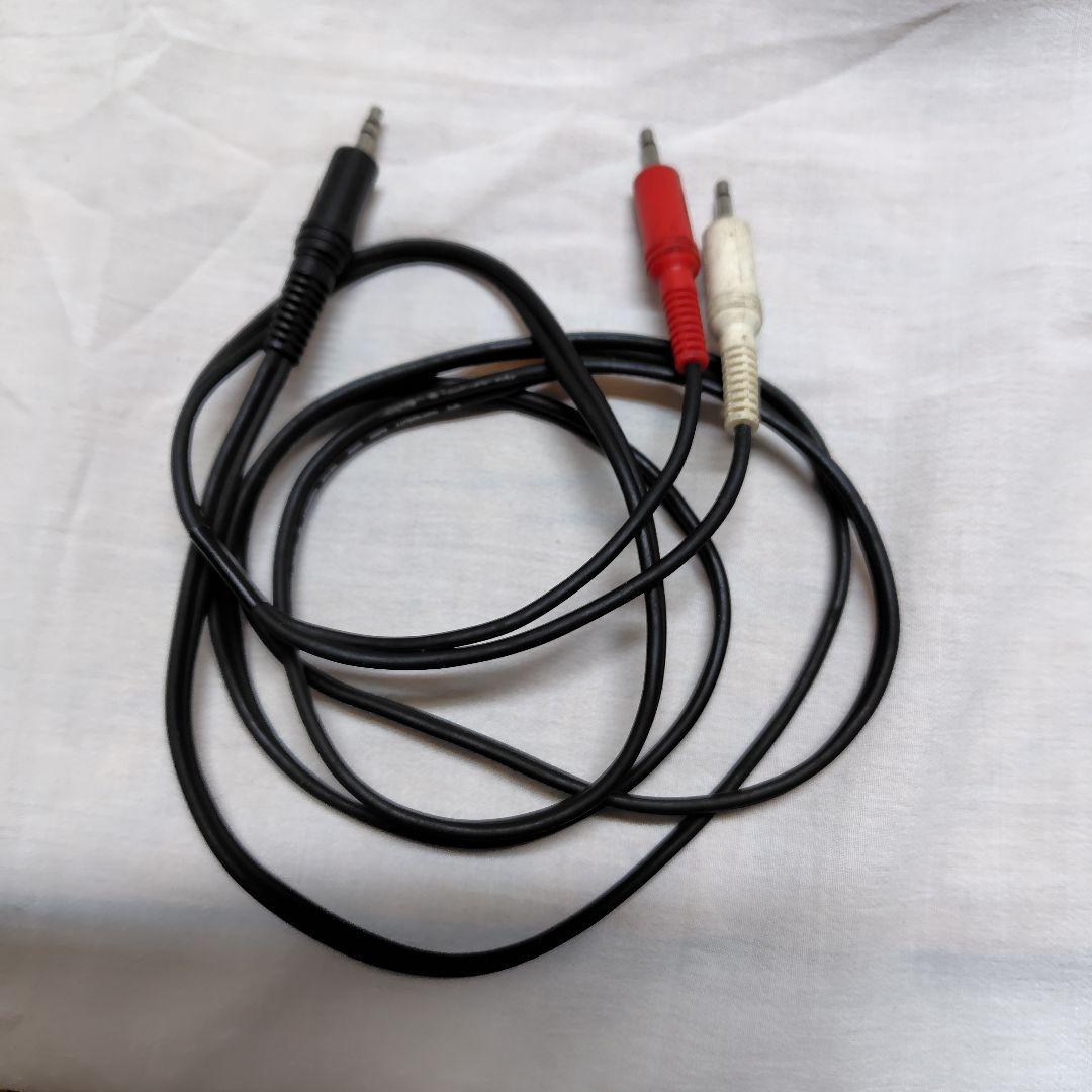 3.5mmオーディオケーブル ステレオ↔モノラル変換 1.5m 中古品 - メルカリ