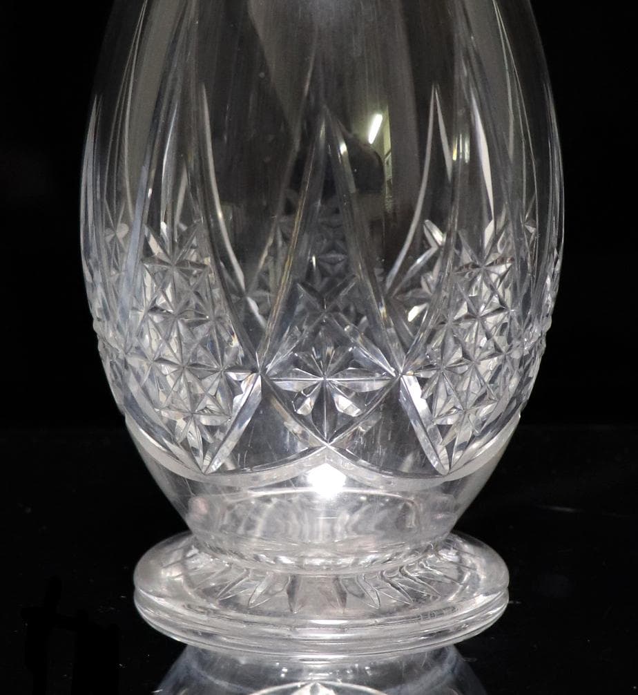 オールド・バカラ 希少廃盤 エプロン 大型デカンタ 40cm 切子