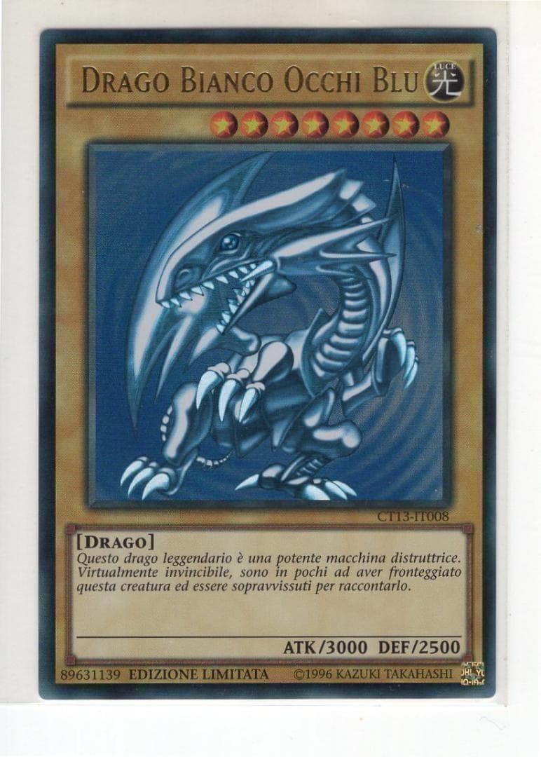 少】青眼の白龍 イタリア語 EU版 ウルトラ CT13-IT008 初期絵 ⑨