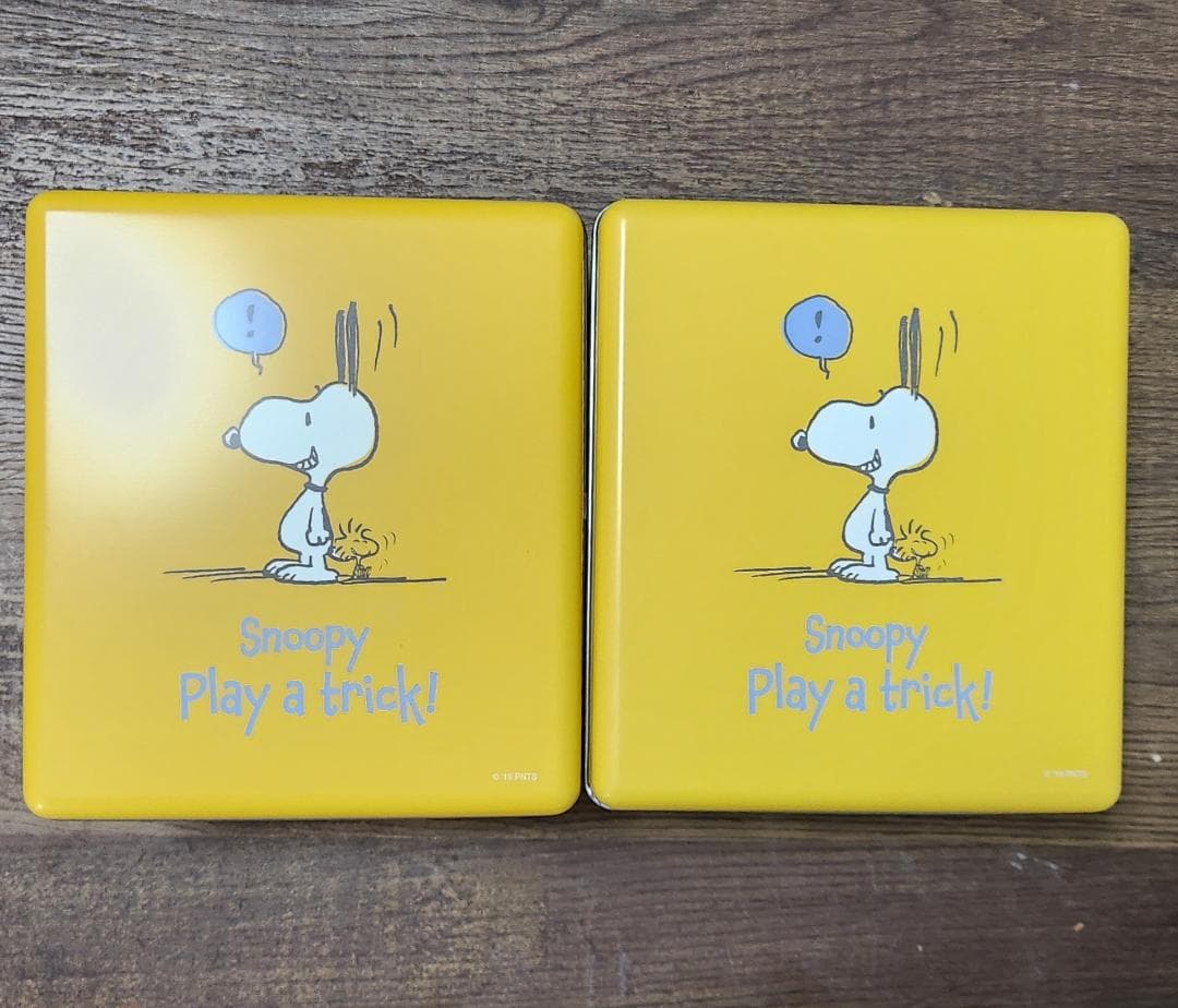 USJ購入】スヌーピー缶 2個セット☆Play a trick!☆ - メルカリ