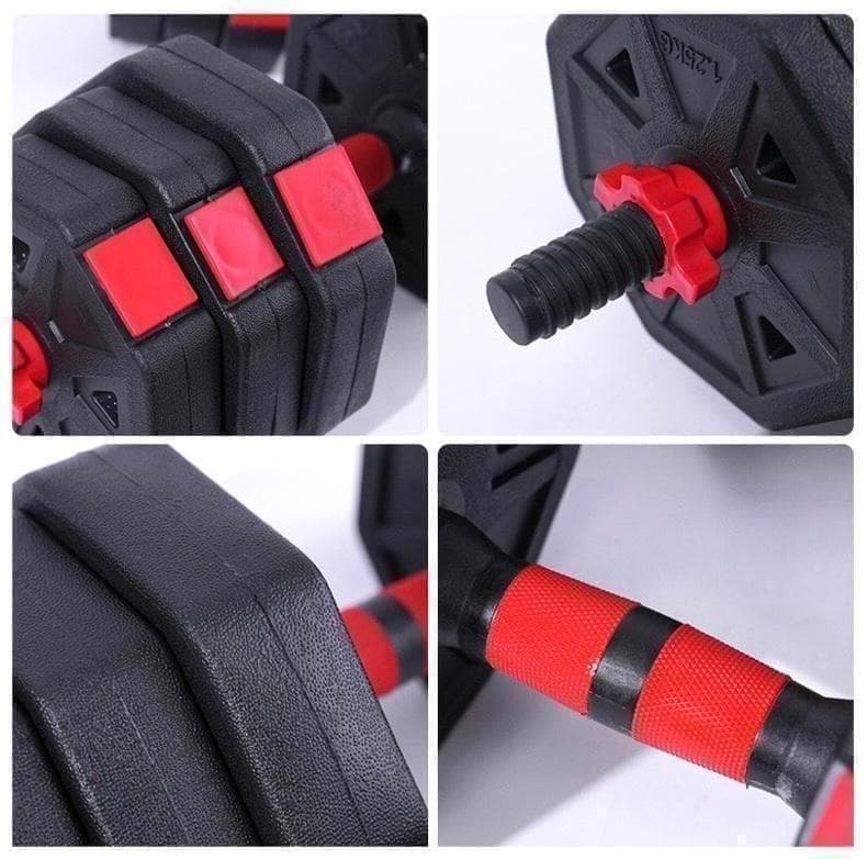 角型プレート】計50kg バーベルにもなるダンベル 25kg×2個セット A3