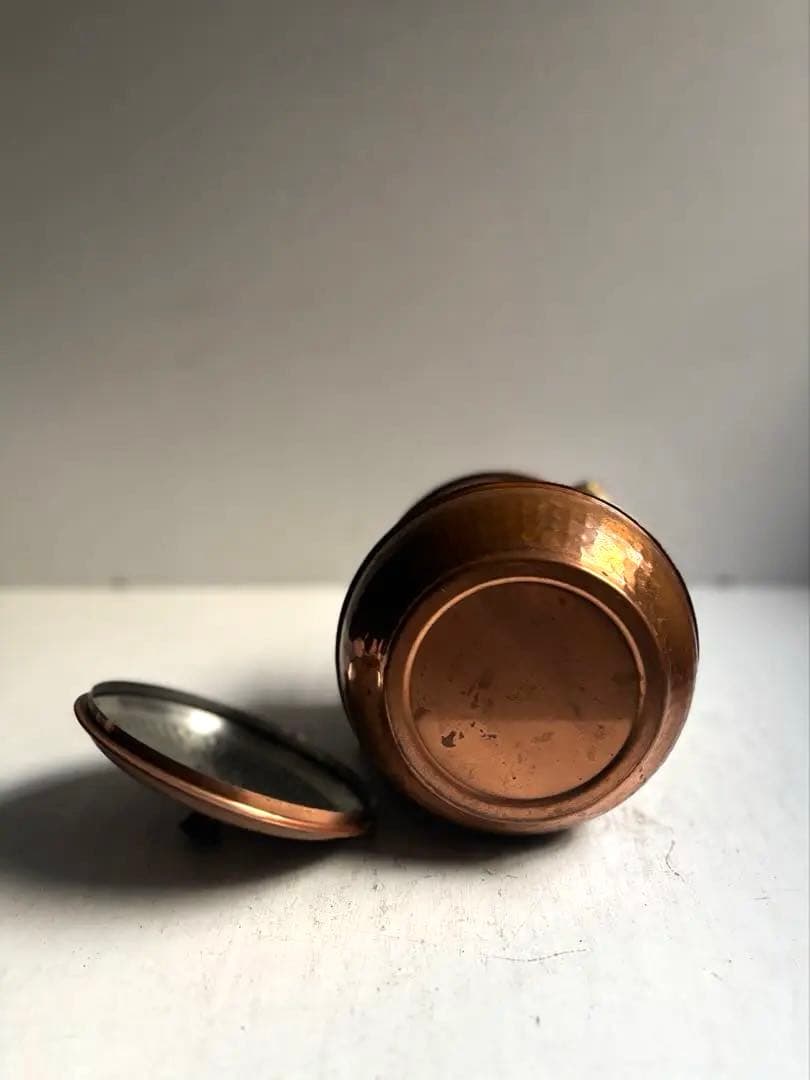 811 ヴィンテージ 純銅製ケトル やかん ポット 民芸 工芸 美品 - メルカリ