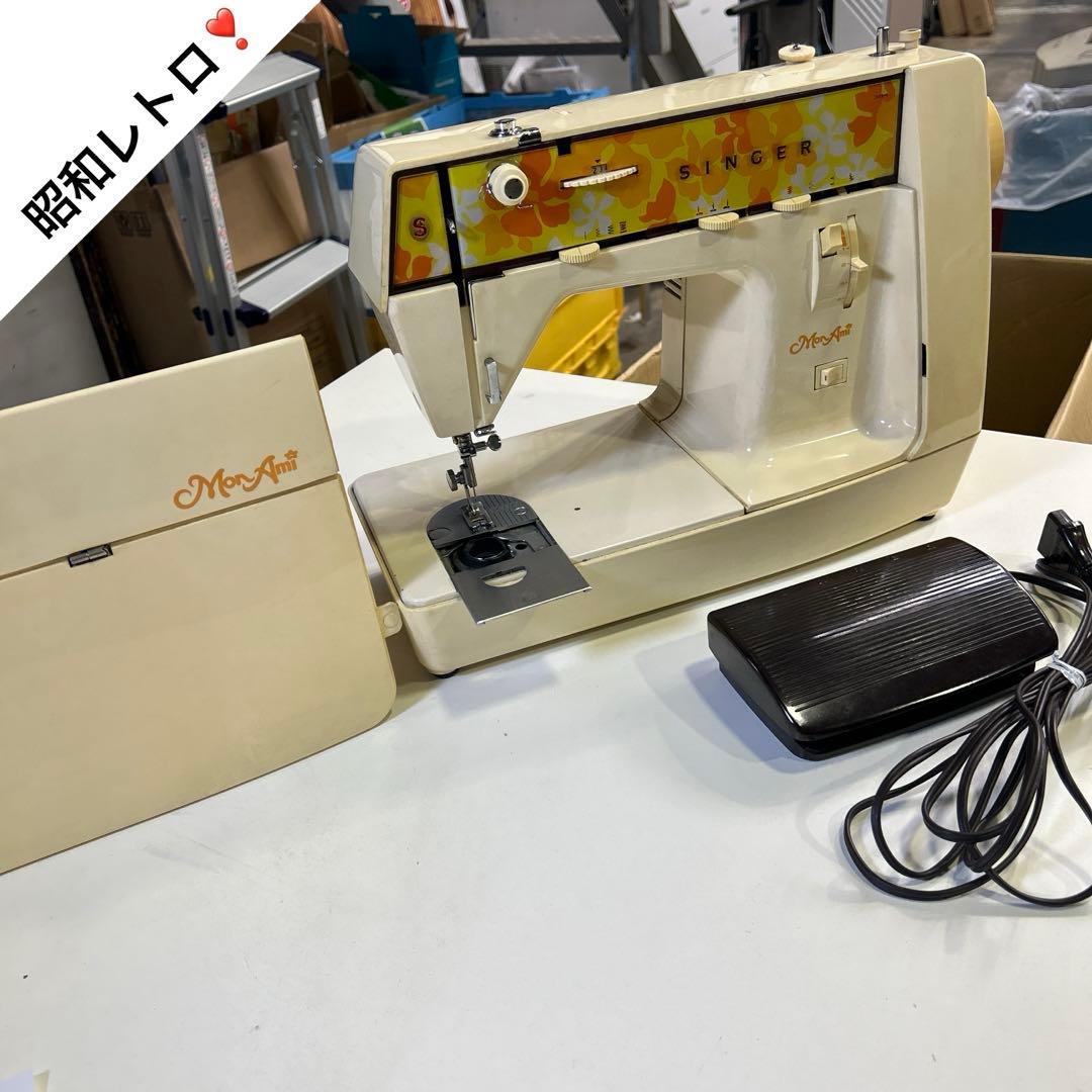 4267【昭和レトロ動作品】 シンガー・ミシン monami 384型 - メルカリ