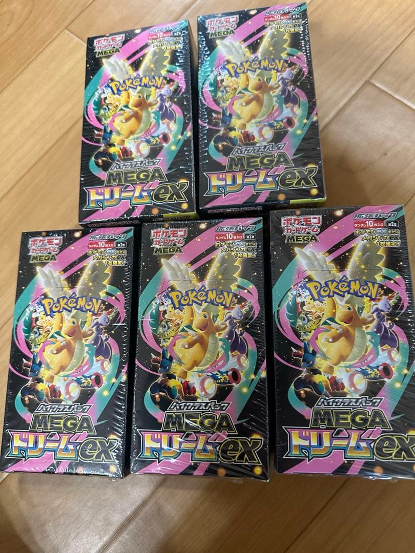 ポケモンカード MEGAドリームex 5BOX シュリンク付き 新品未開封
