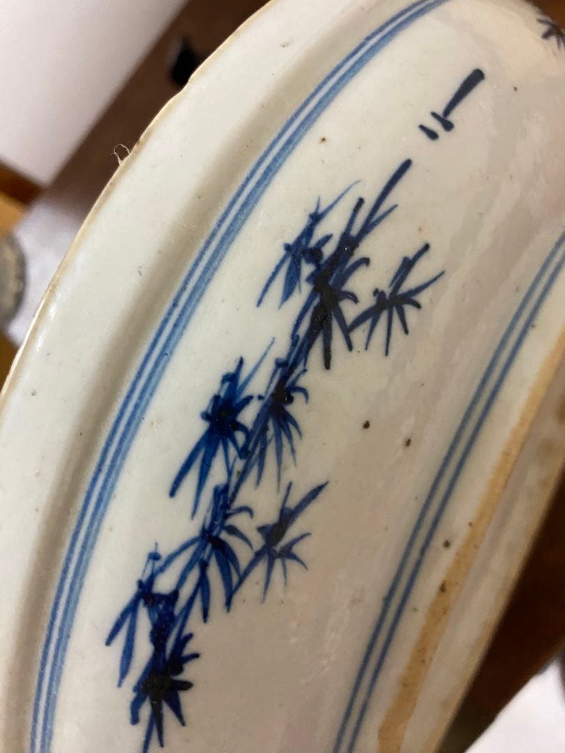 明末清初 大皿 唐物 花鳥 珍品 順治年製 - メルカリ