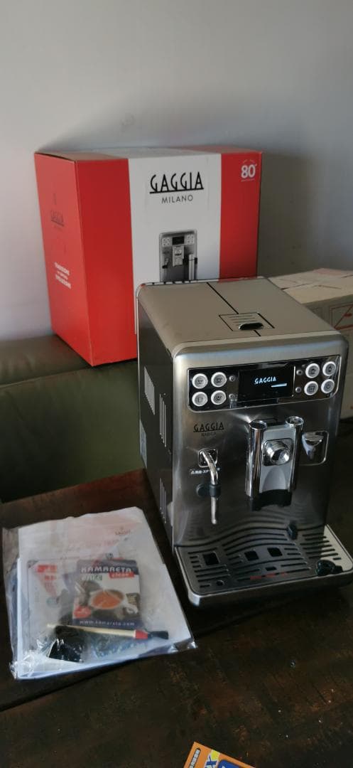 老舗本格派Gaggia 全自動コーヒーマシン ラテ,カプチーノが1タッチ