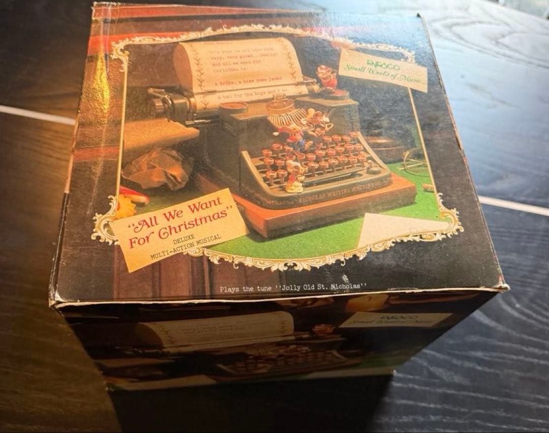 ENESCO クリスマス オルゴール タイプライター 1989年製 箱・説明書付 楽天市場】タイプライター オルゴールの通販