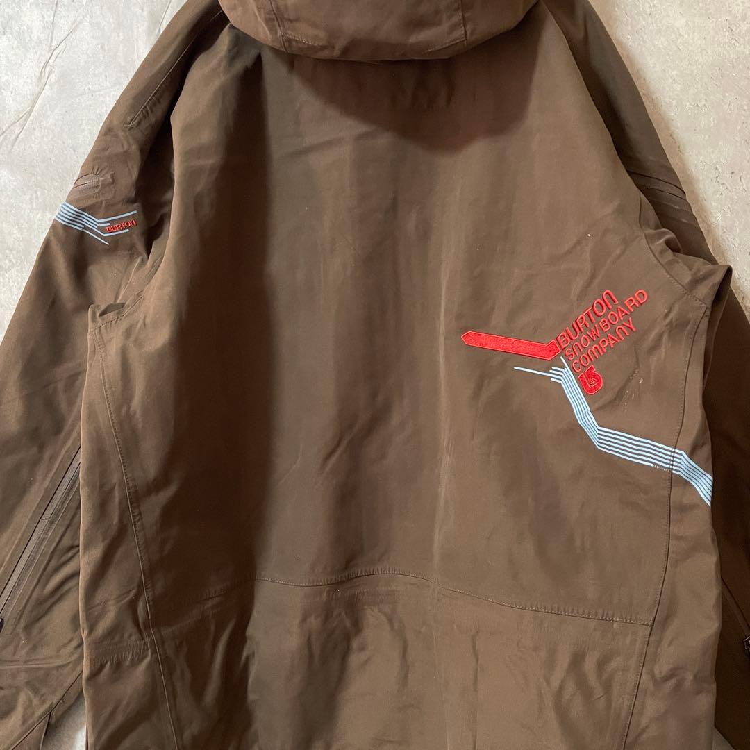 Burtonバートンスキーウェアスノーボードジャケットパーカーフード茶色