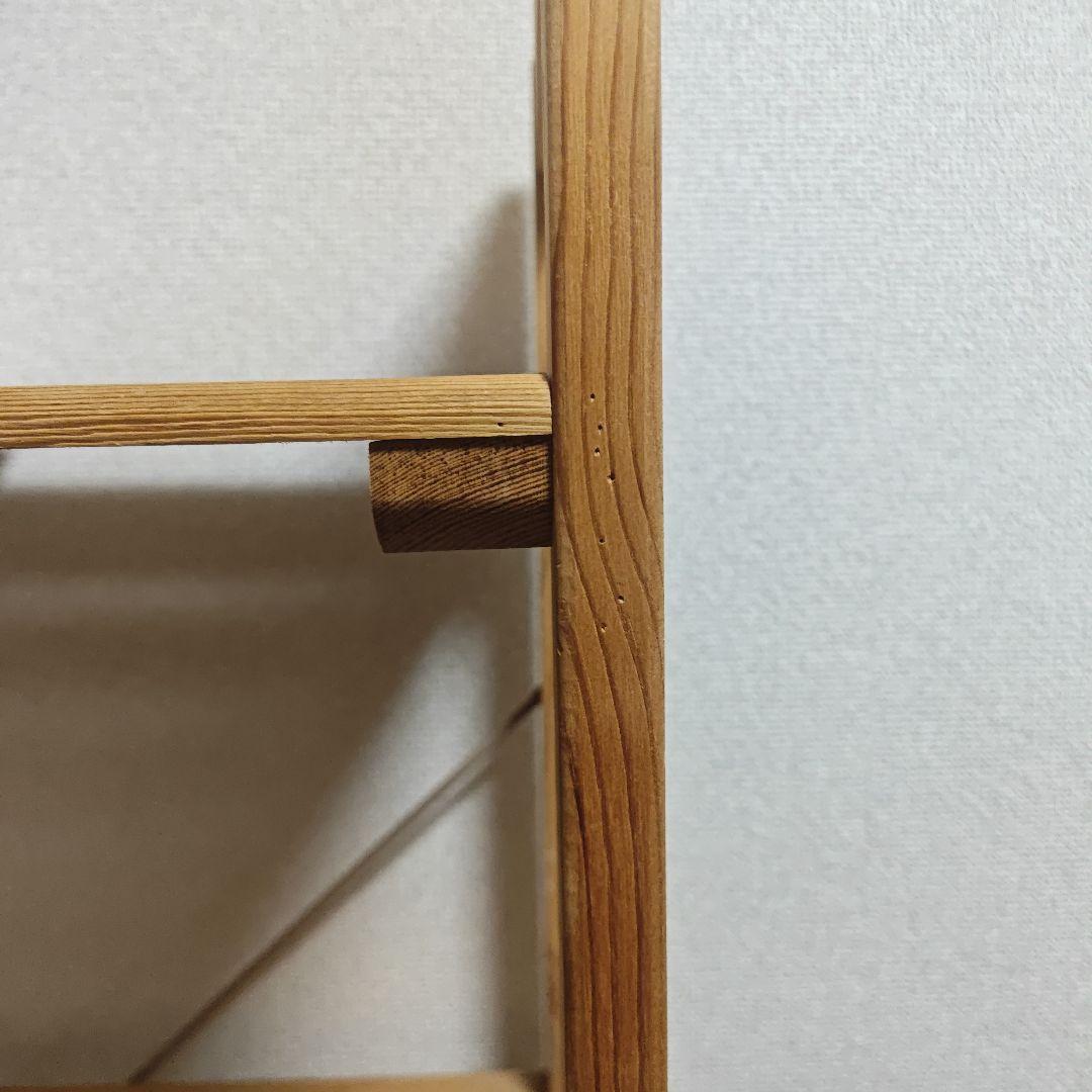 大阪・手渡希望】無印良品 パイン材ユニットシェルフ 4段 オープン