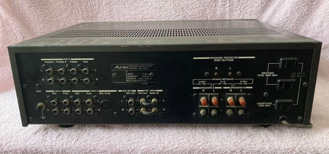 ⭐️動作品！ 東芝AUREX プリメインアンプ SB-420 - メルカリ