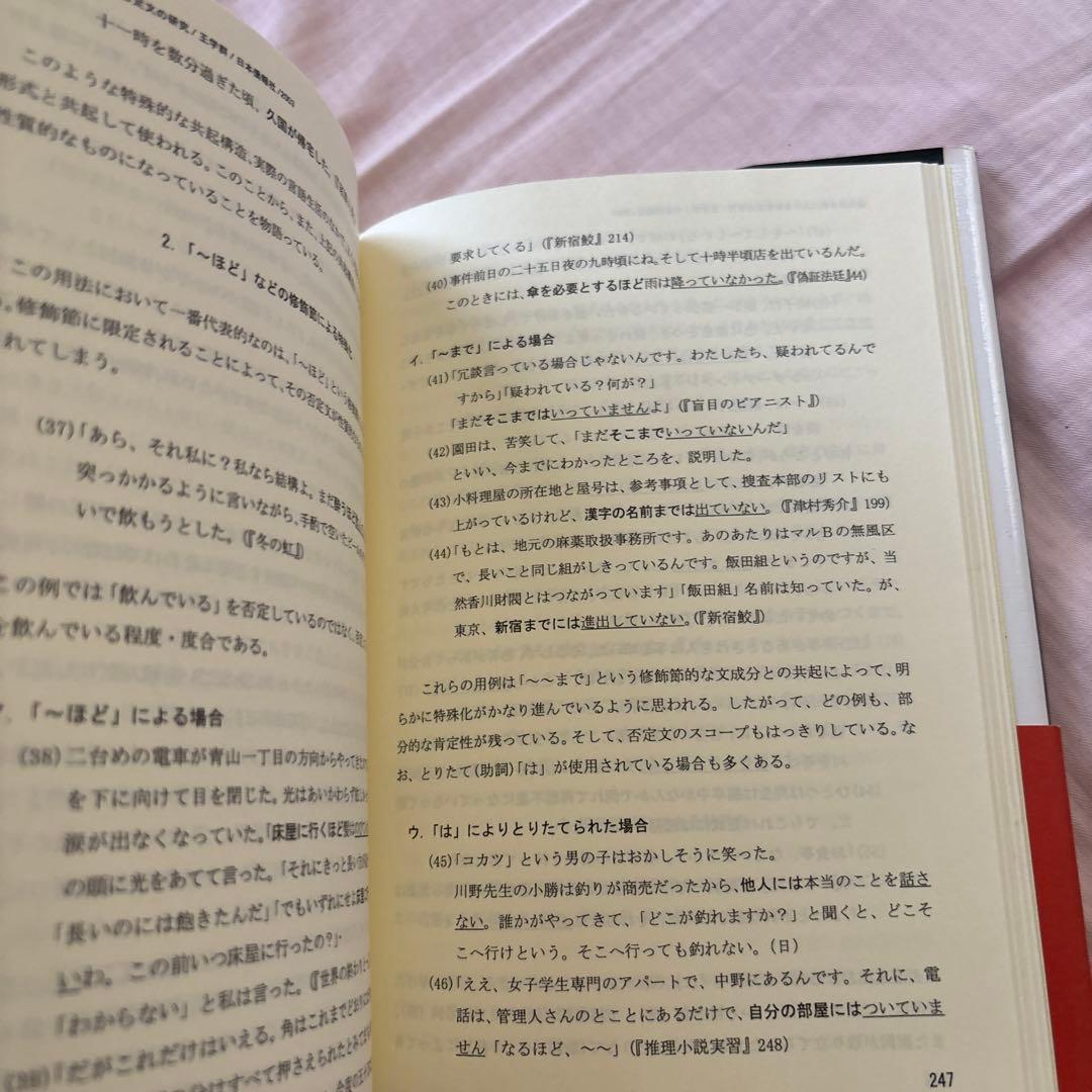 現代日本語における否定文の研究―中国語との対照比較を視野に入れて(帯