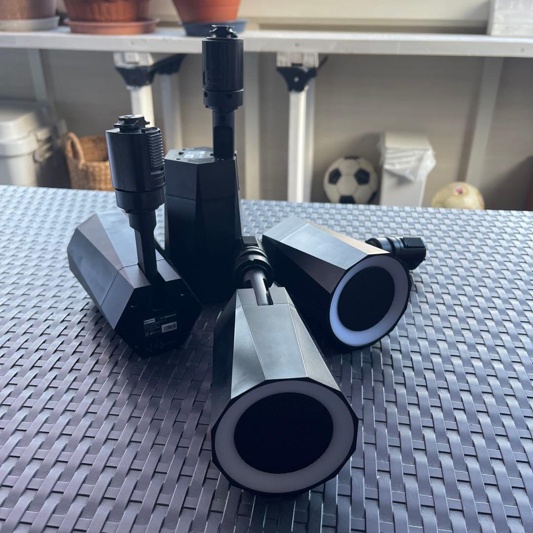 ライティングレール用BluetoothスピーカーLDRSPK12-K 2個セット ステレオ Bluetooth スピーカー 2個セット TWS 小型 ポータブル