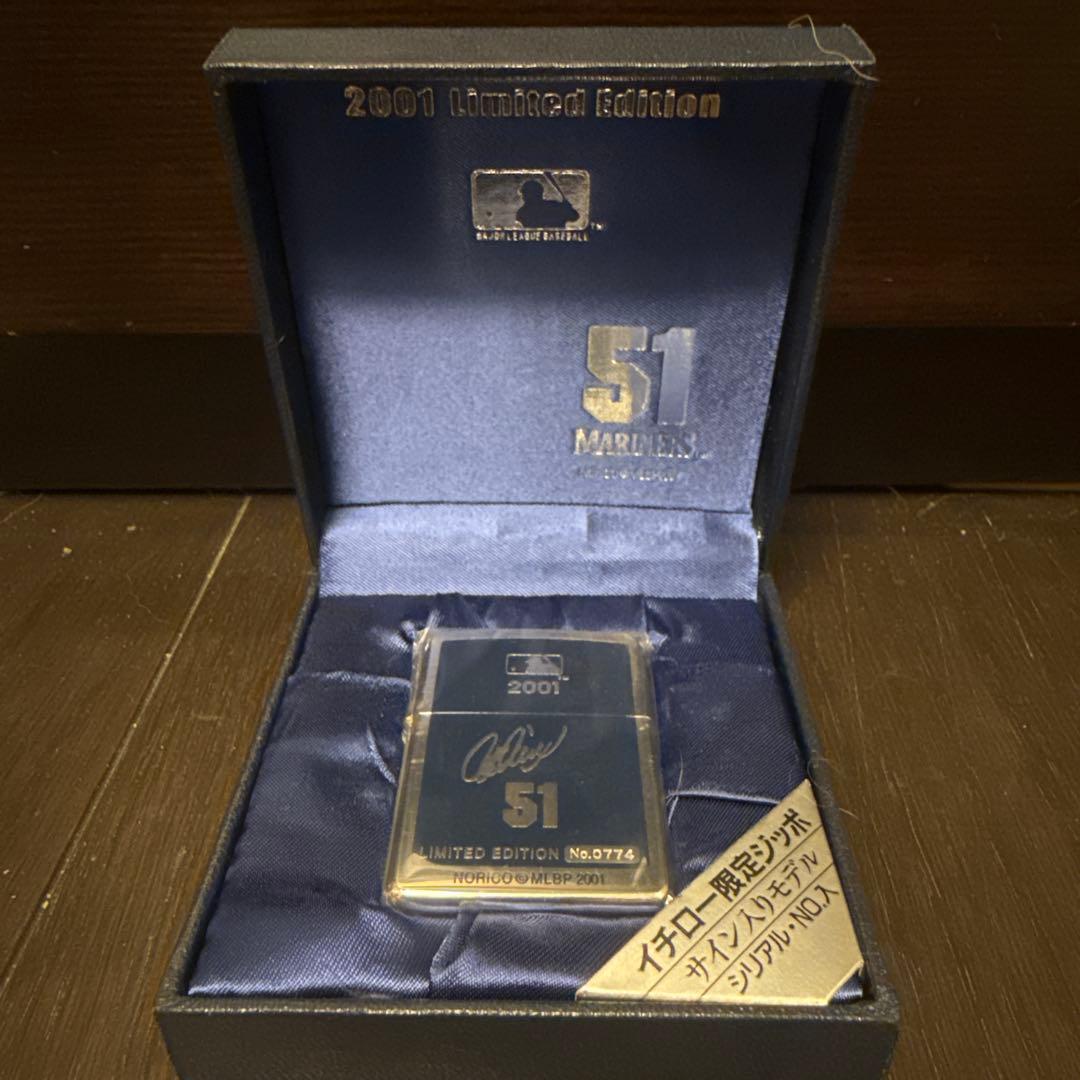 祝殿堂入 新品 zippo 2001 限定版 イチロー サイン入り 51 - メルカリ