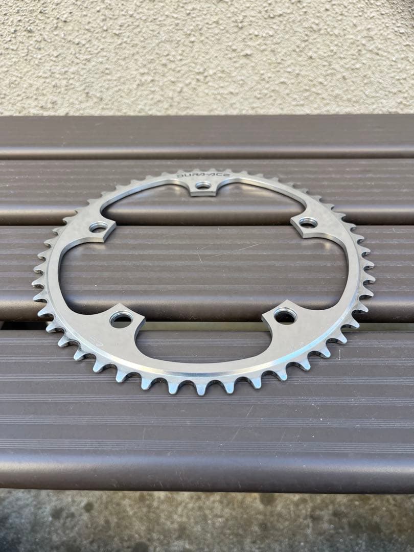 競輪NJS シマノデュラエースチェーンリング 49T 厚歯ピストトラック