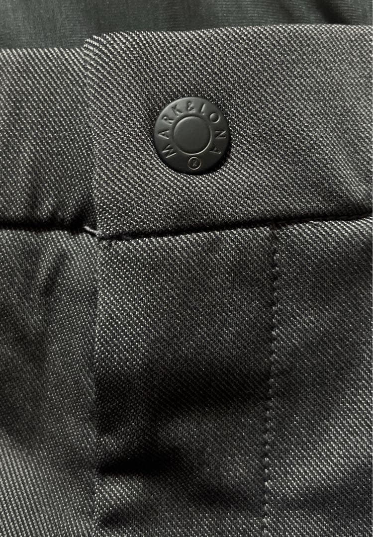 キムタク着用 MARK & LONA メンズパンツ M ブラック スカルロゴ付