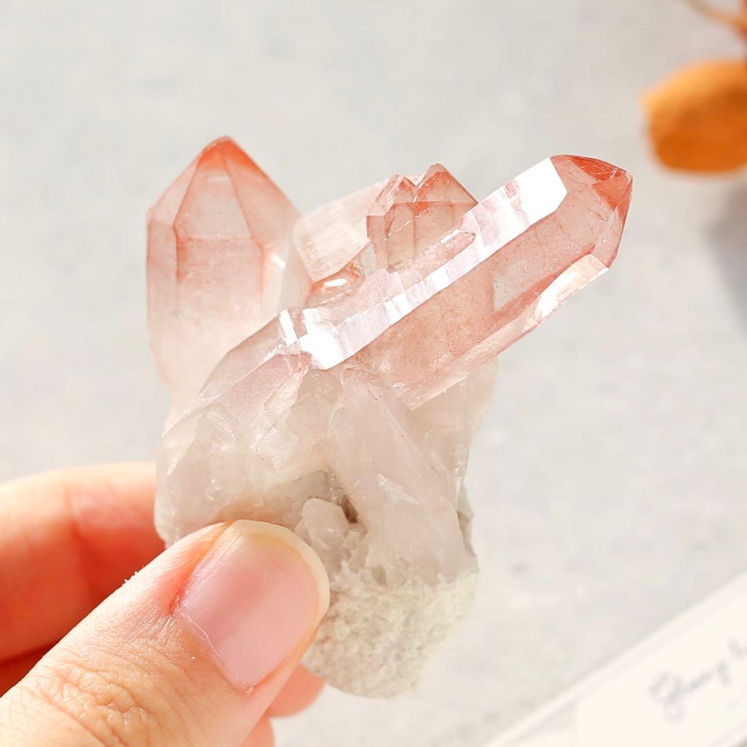 ディープピンクレムリアンシード ディアマンティーナ産 天然石 水晶