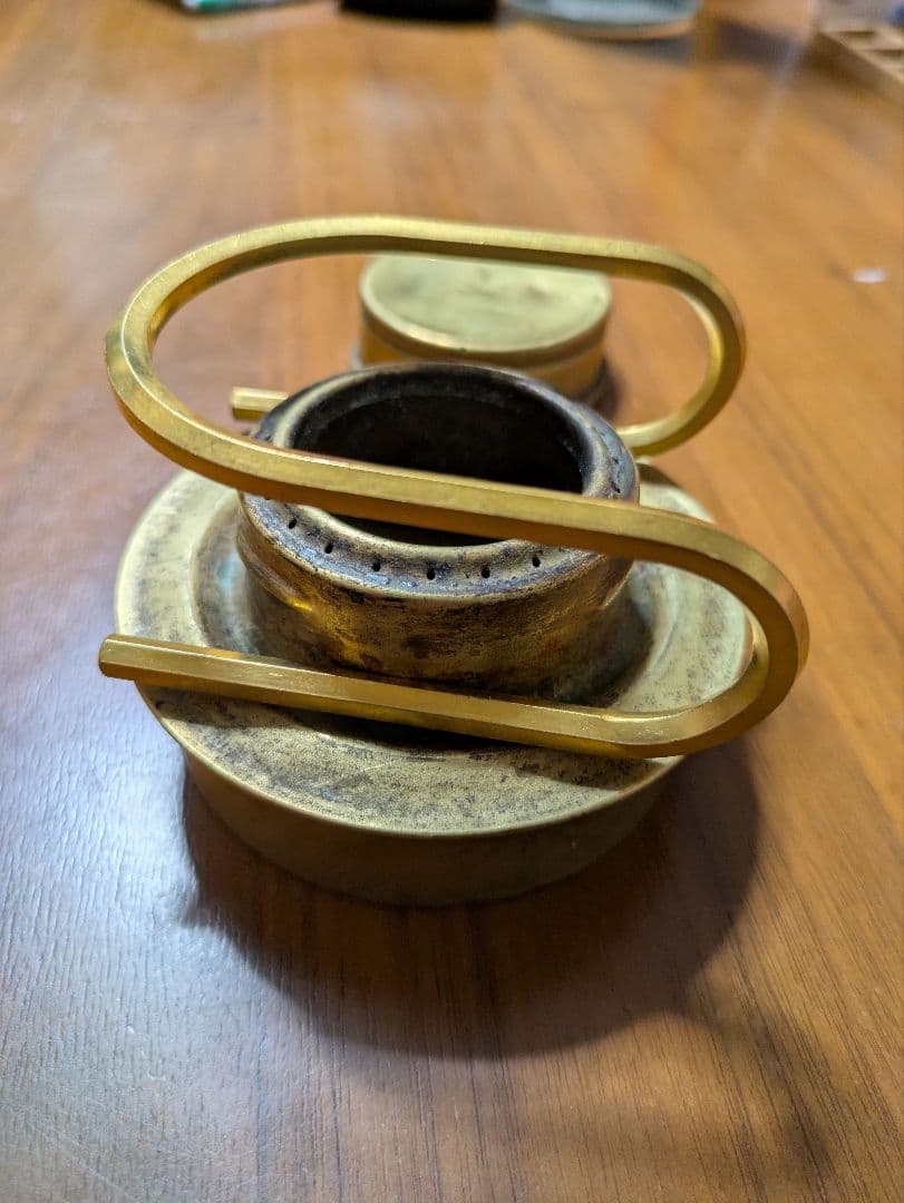 スウェーデン軍 アルコールストーブ 真鍮 五徳セット 軍幕 ブッシュ