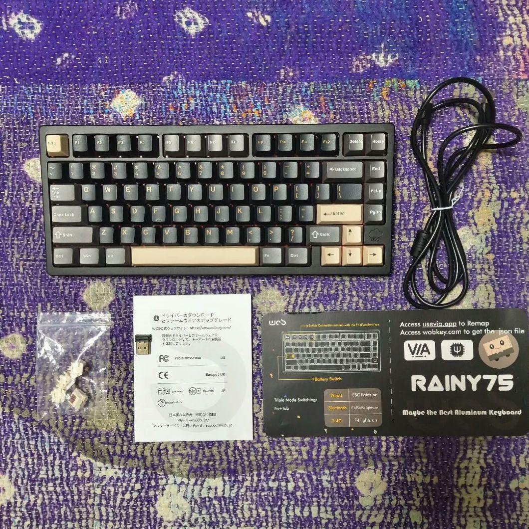 WOBKEY Rainy75 Pro ブラック WOBKEY Rainy 75 Pro JIS 日本語配列