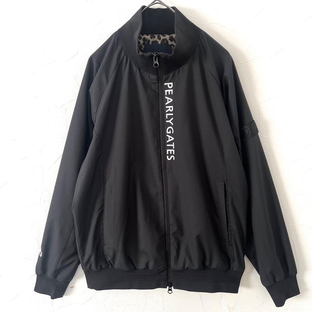 パーリーゲイツ 裏地レオパード ヒョウ柄 ナイロンジャケット ブルゾン
