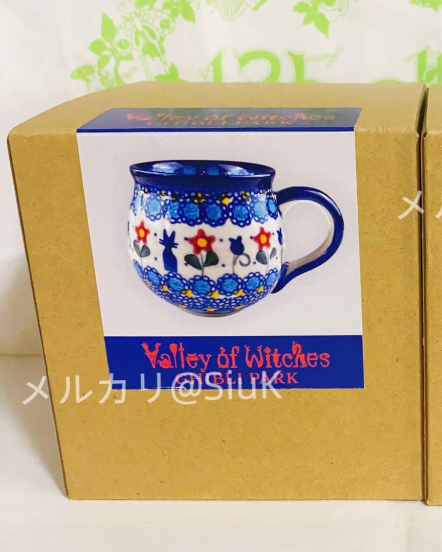 ジブリパーク 魔女の谷 限定 ポーリッシュポタリー マグカップ 魔女の