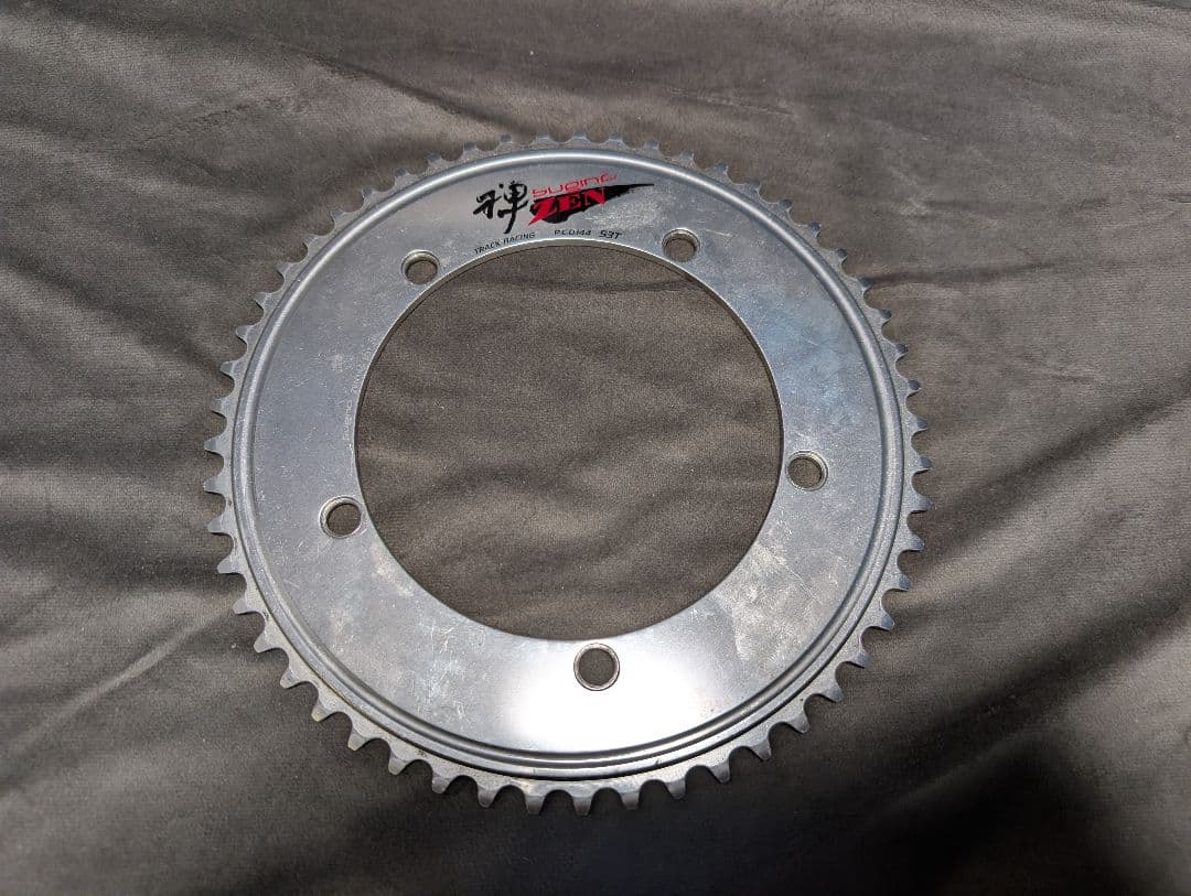スギノ 禅 53T トラックチェーンリング 超美品 スギノ SUGINO スーパー禅 Super ZEN チェーンリング ブラック