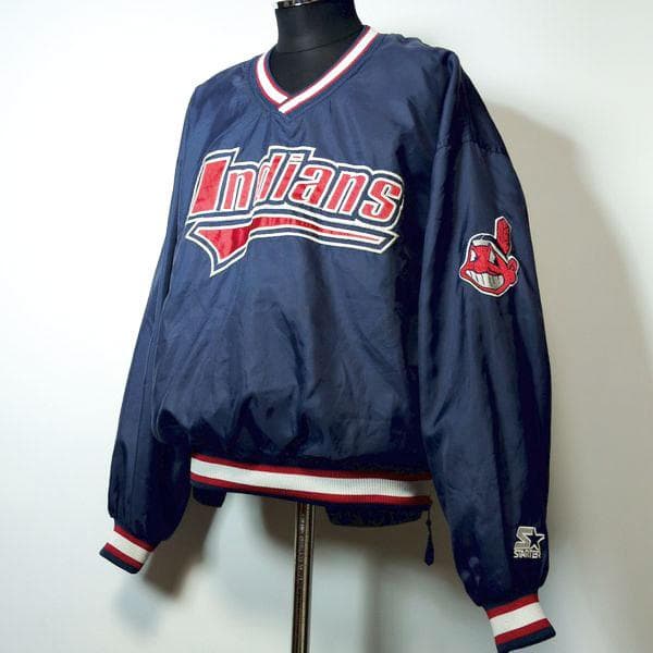 インディアンス スターター プルオーバー ナイロンジャケット M ワフー