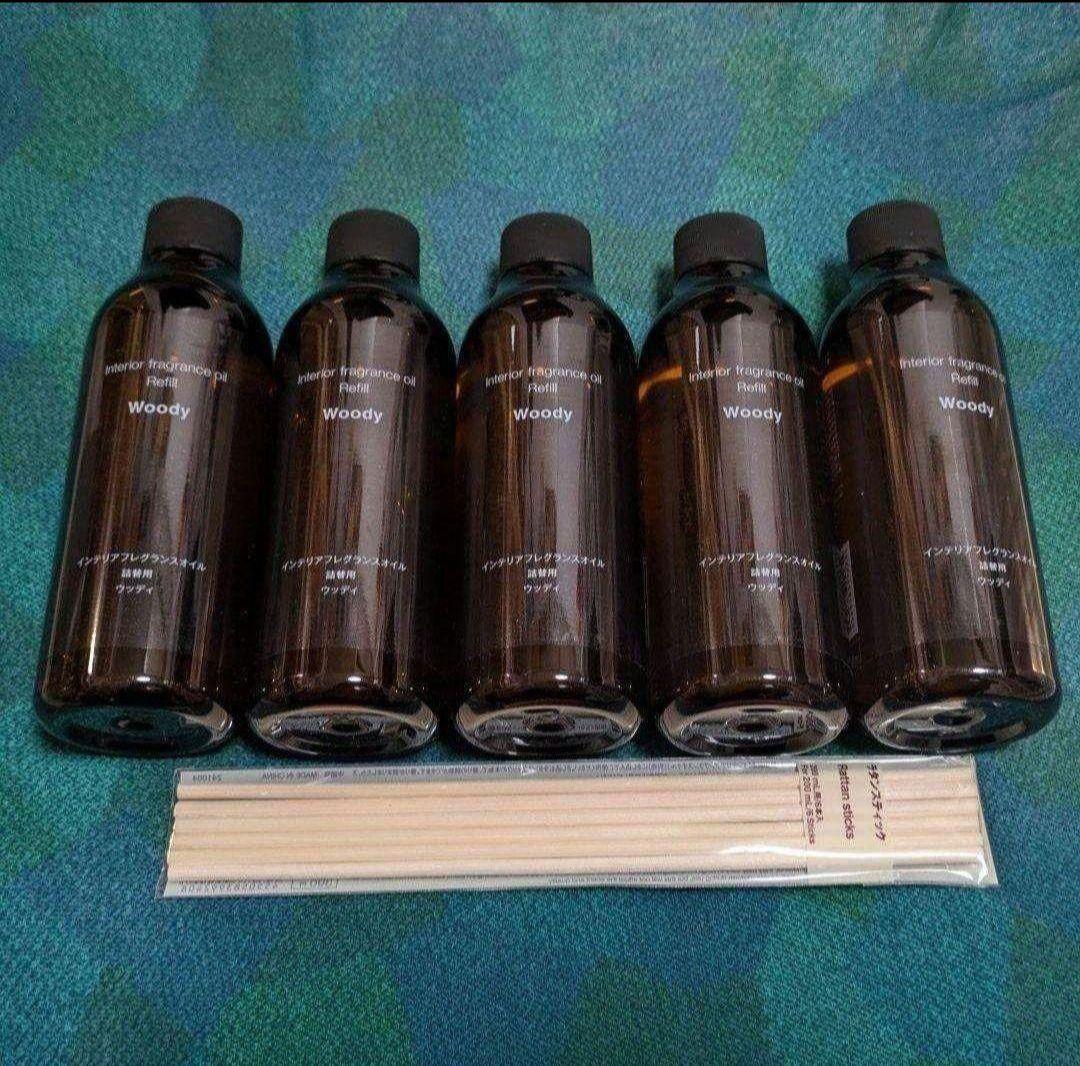 無印良品 インテリアフレグランスオイル ウッディ 詰替用200ml 5本セット インテリアフレグランスオイル ウッディ（詰替用） | 無印良品