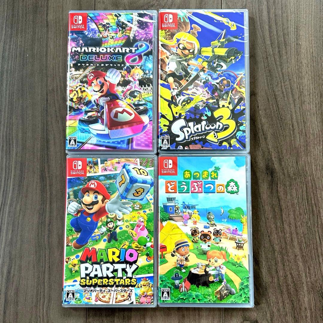 Nintendo Switch ソフト4本 新品未開封 - メルカリ