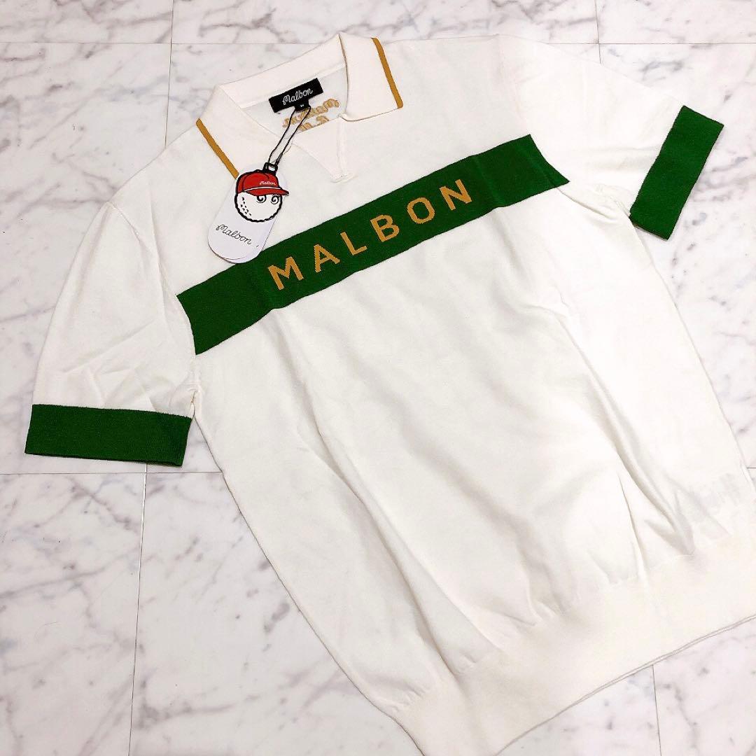 新品未使用 ゴルフ malbon マルボン メンズ シャツ 半袖 Mサイズ