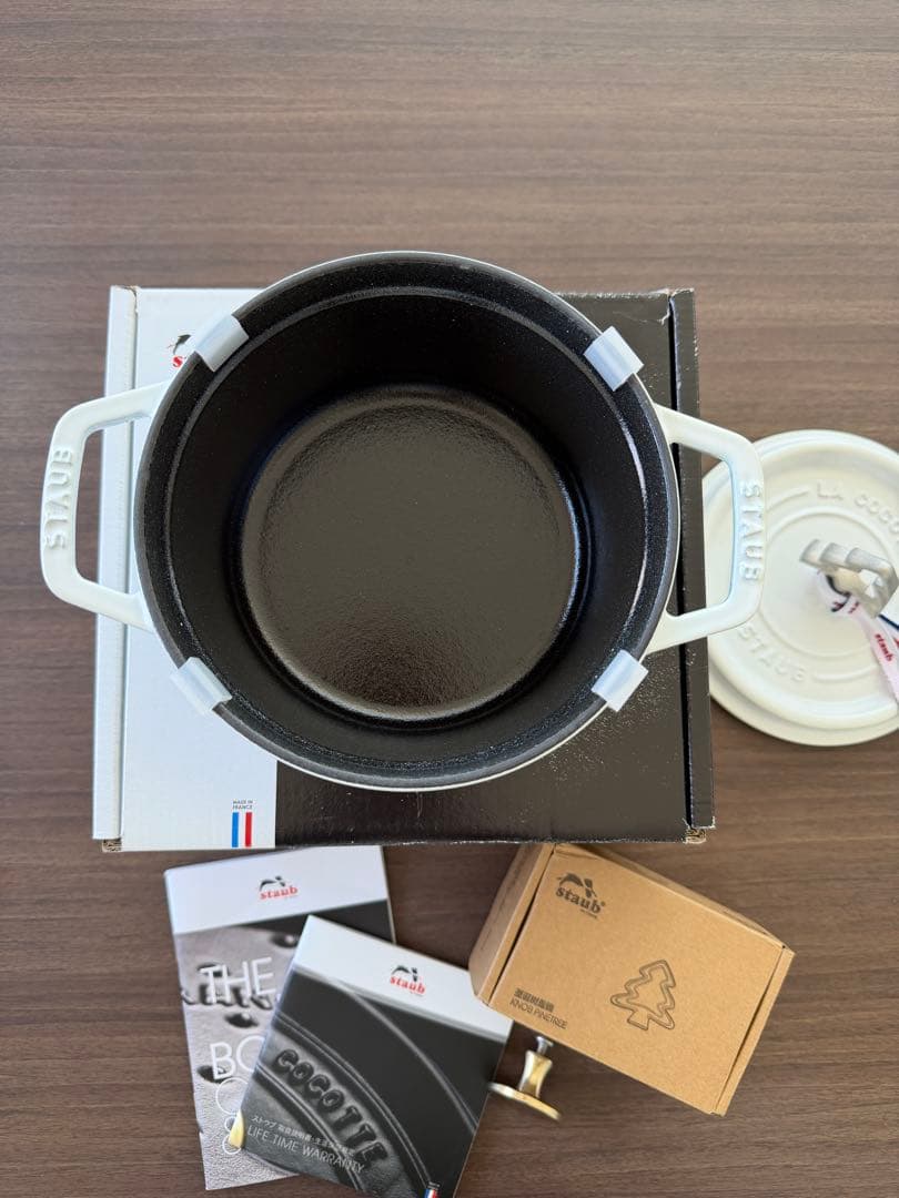 staubココットラウンド16cm ピュアホワイト - メルカリ