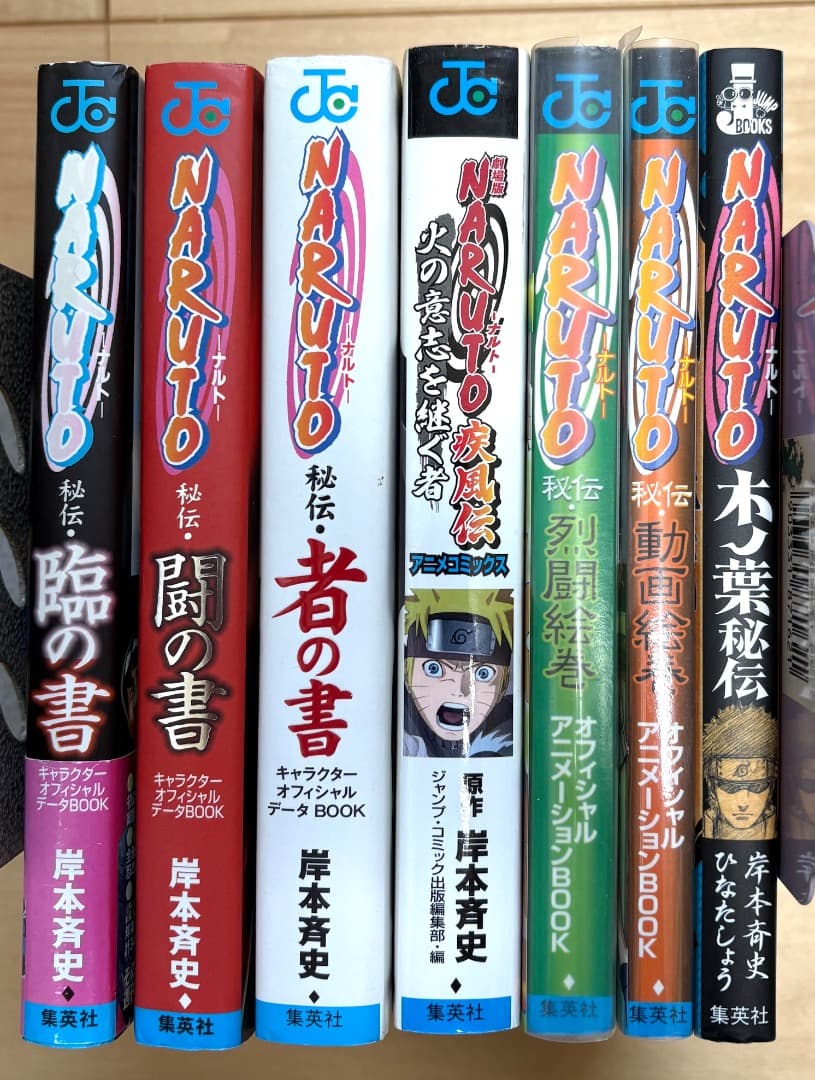 NARUTO ナルト 秘伝書 全7冊セット 火の意思を継ぐもの 木ノ葉秘伝