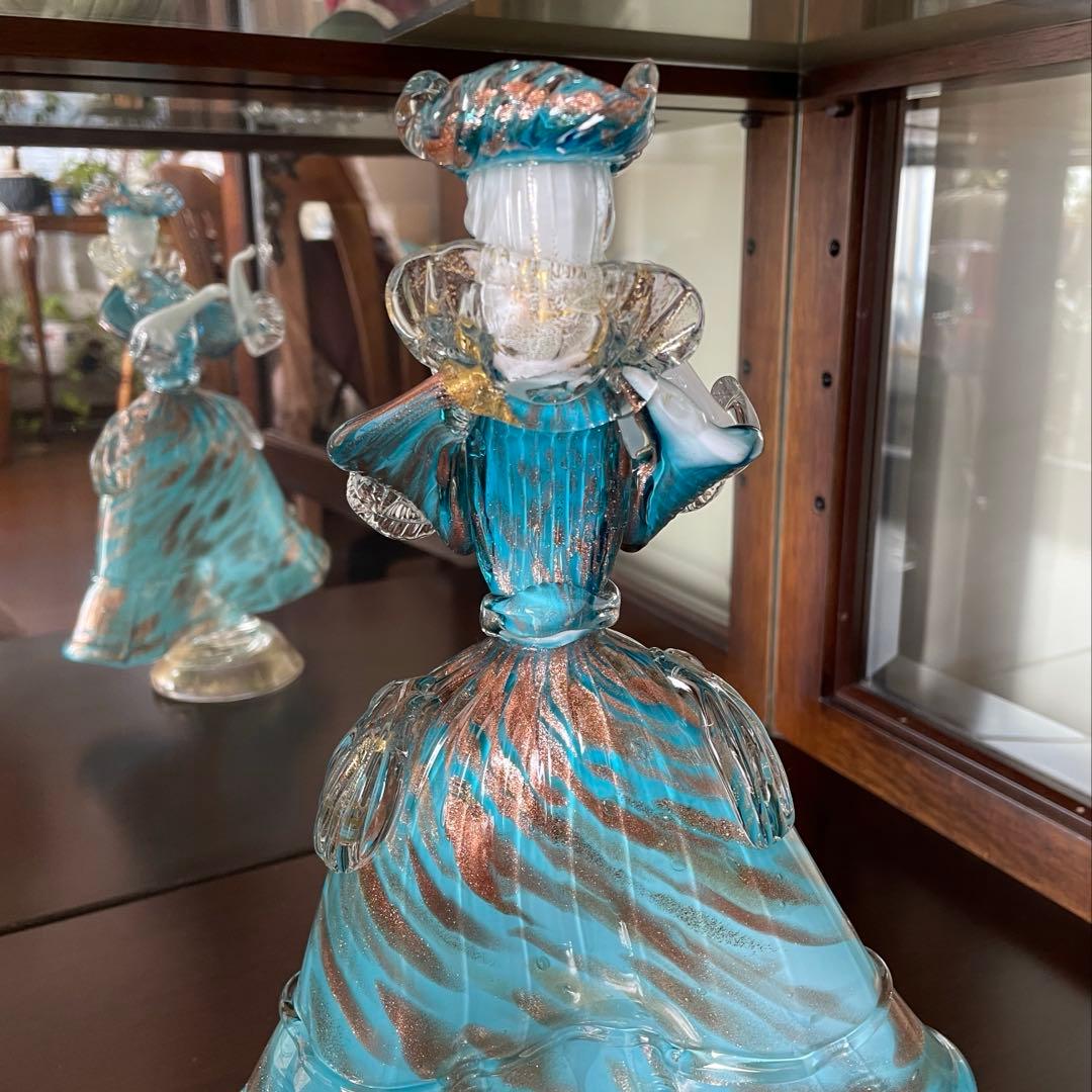 ムラーノガラスNewArte90 ヴェネチアンガラス ペアダンサー置物