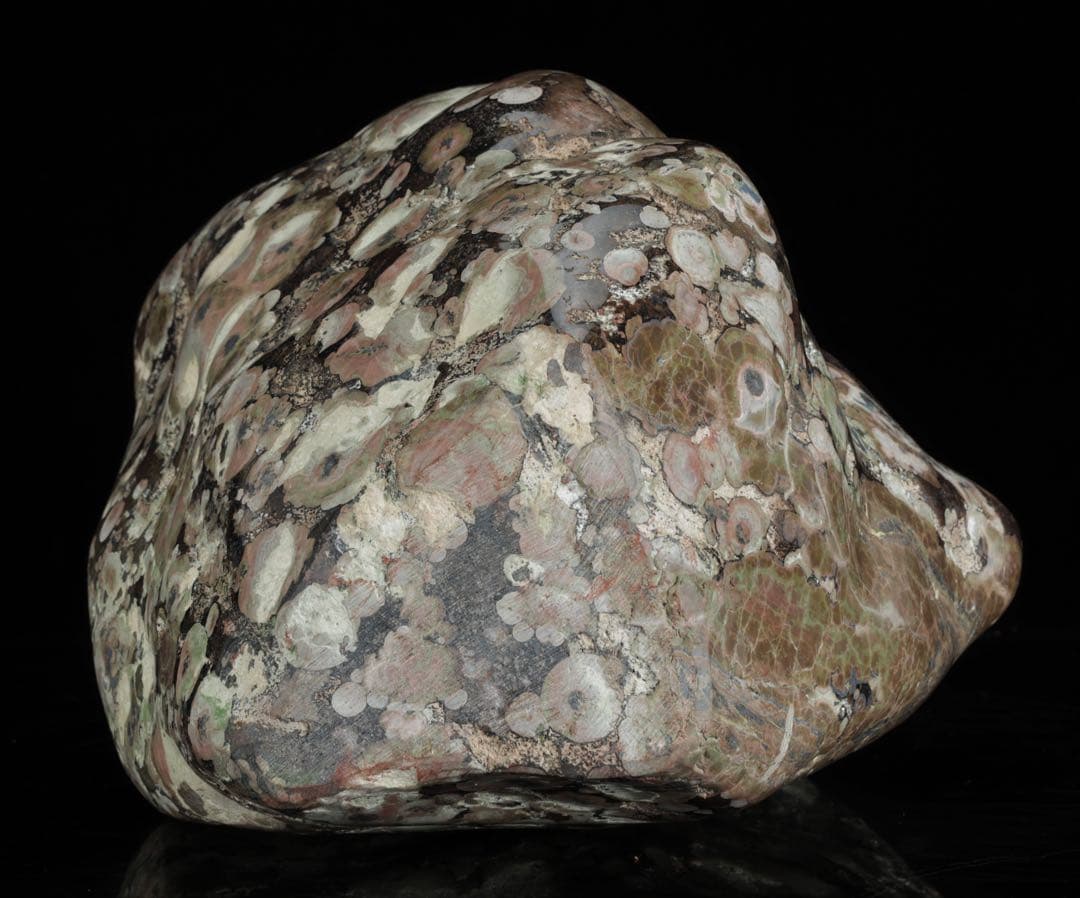 紅梅 梅花石 台付 12.1kg 鑑賞石 自然石 水石 原石 天然石 盆石 飾石