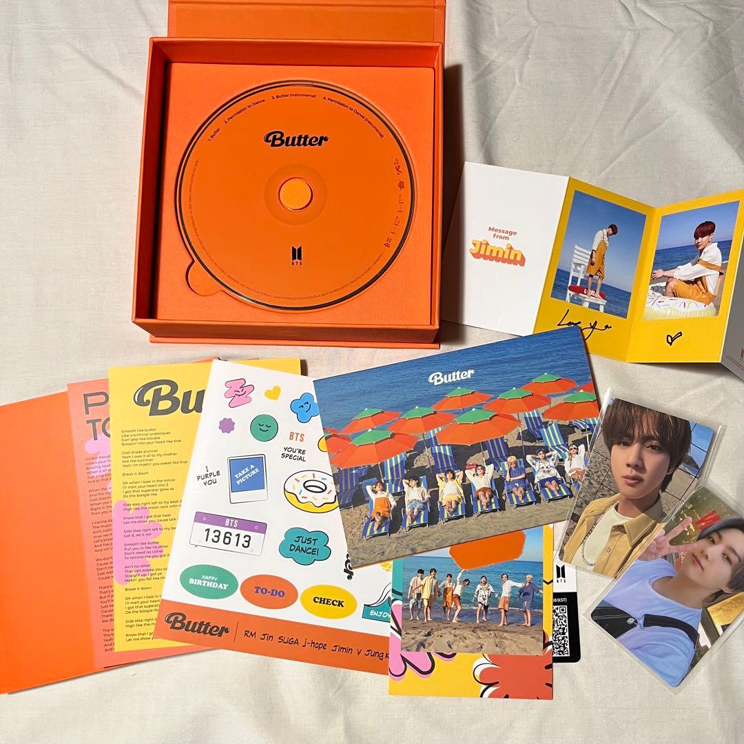 BTS Butter CDトレカ2枚付JungKook JIN - メルカリ