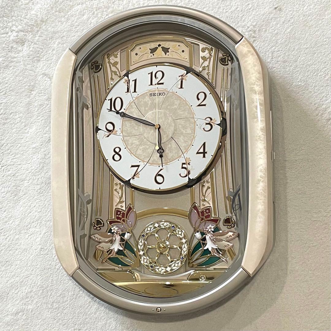 SEIKO セイコー ウェーブシンフォニー 電波からくり掛け時計 RE567G