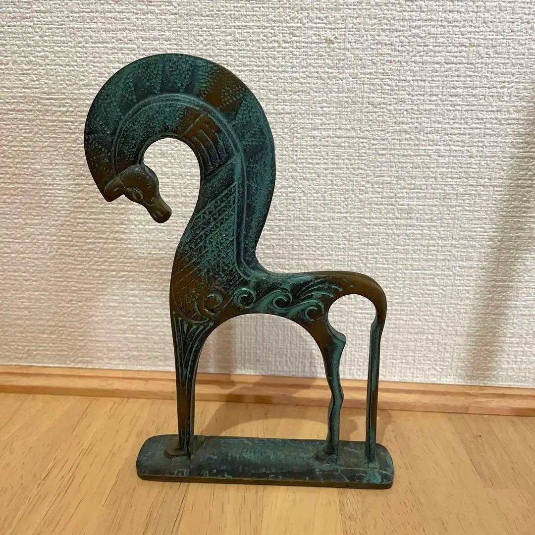 ギリシャ　ハンドメイド　ブロンズ像　馬 楽天市場】《お陰様でsold out!!》ギリシャ輸入【ギリシャ製 青銅の魔