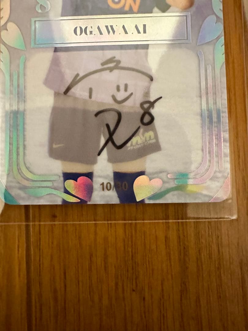 SSR 小川 愛 直筆サインカード オンサイト サンフレッチェ広島レジーナ