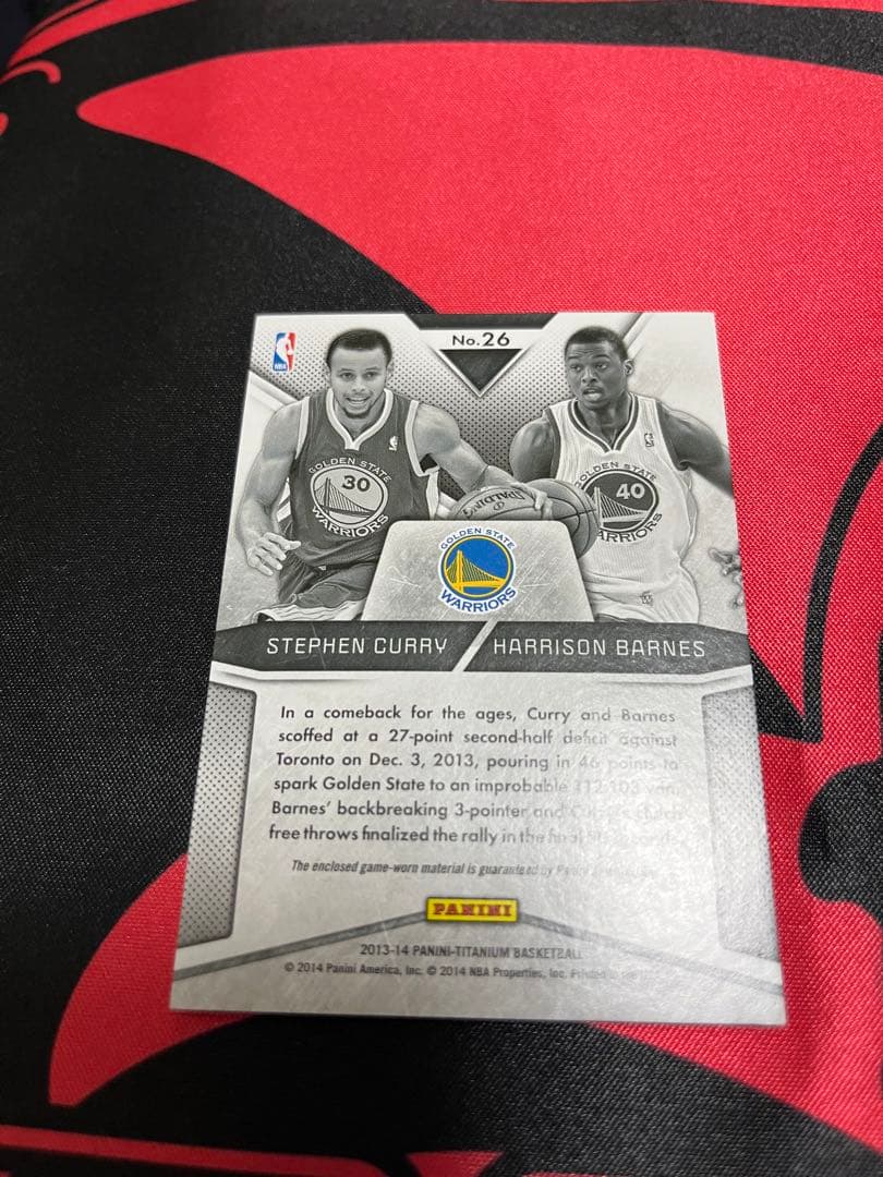 nbaカード ステフィンカリー、ハリソンバーンズジャージカード - メルカリ