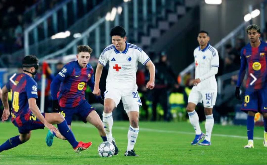 新品未使用】鈴木淳之介 FCコペンハーゲン 25/26 ユニフォーム XL