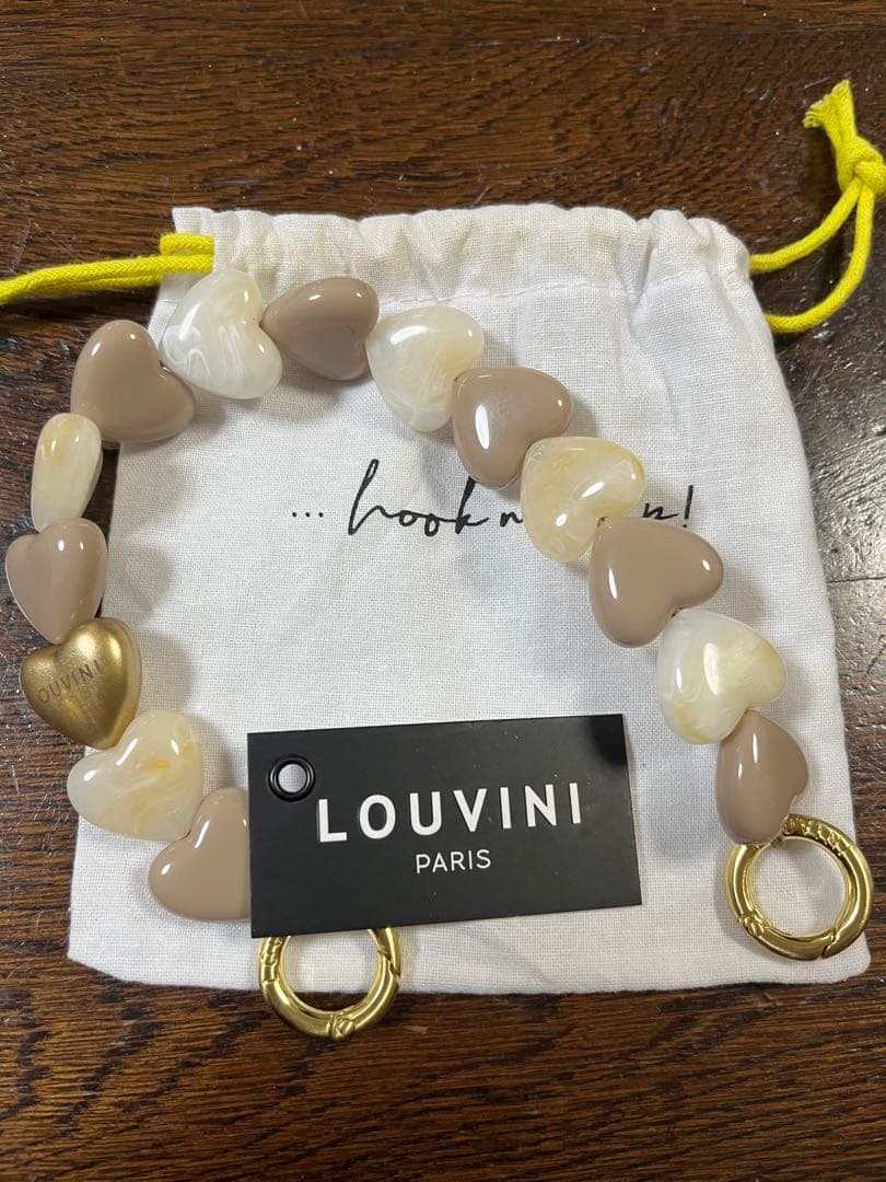 rdeco LOUVINI paris ハンドストラップ 予約販売（3月上旬入荷予定）ハンドストラップ PETIT CUORE BLACK-NAVY