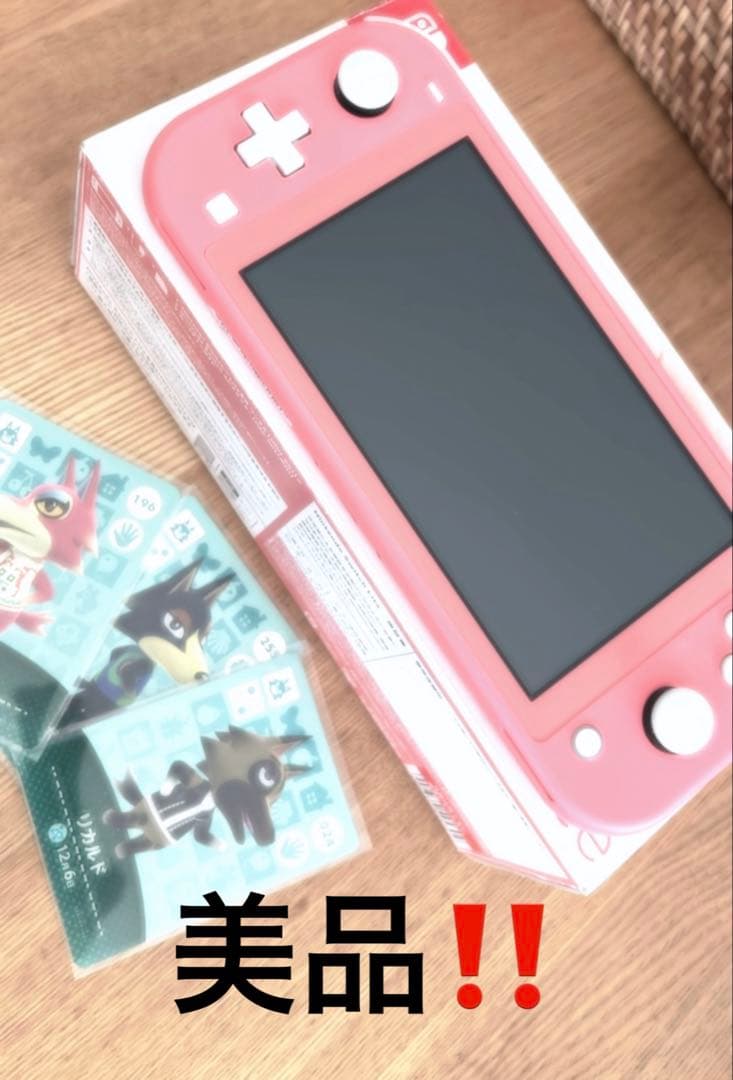 Nintendo Switch Lite コーラルピンク 本体 充電器付き - メルカリ