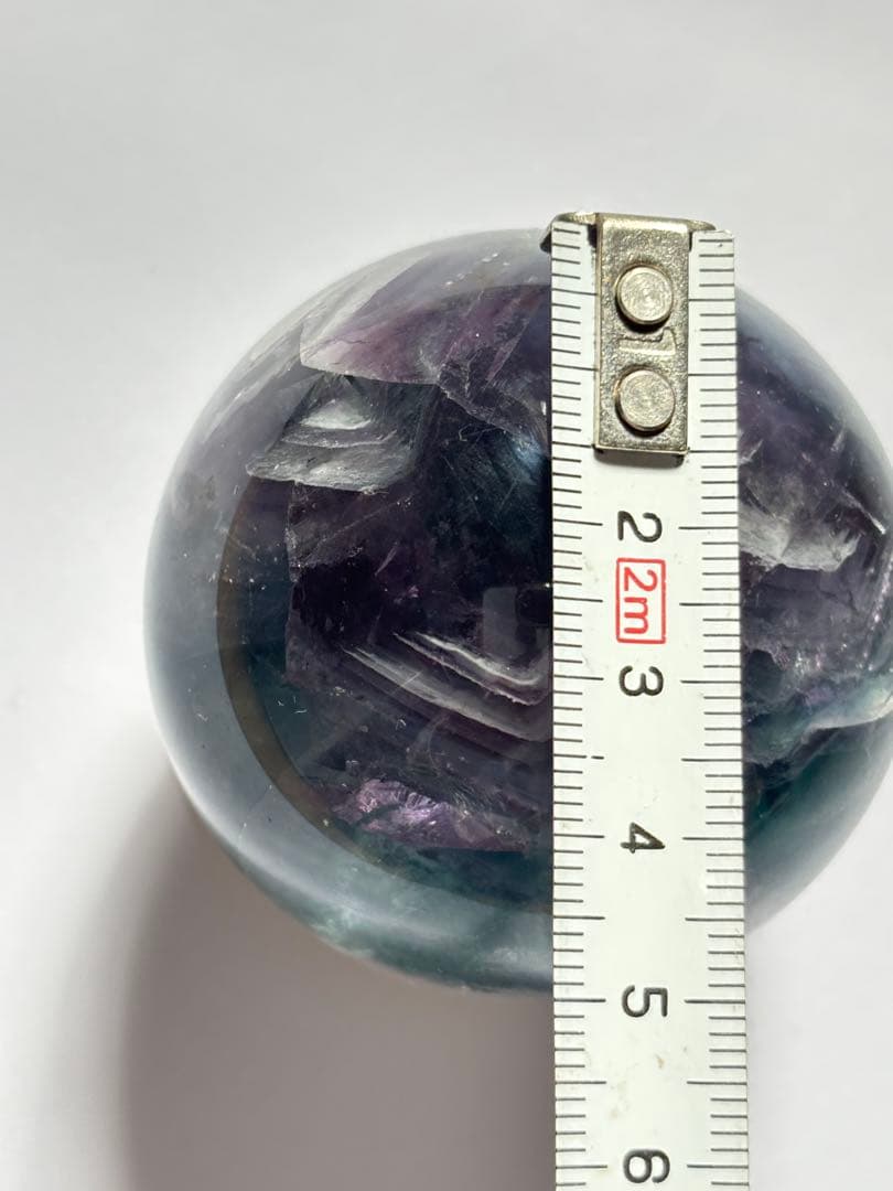 フローライト 透明感 高品質 ハイグレード パーム 虹 パワー スフィア