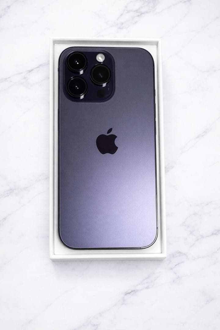 【美品】Apple iPhone 14 Pro ディープパープル 256GB iPhone 14 Pro 256GB - ディープパープル（SIMフリー）[整備済製品