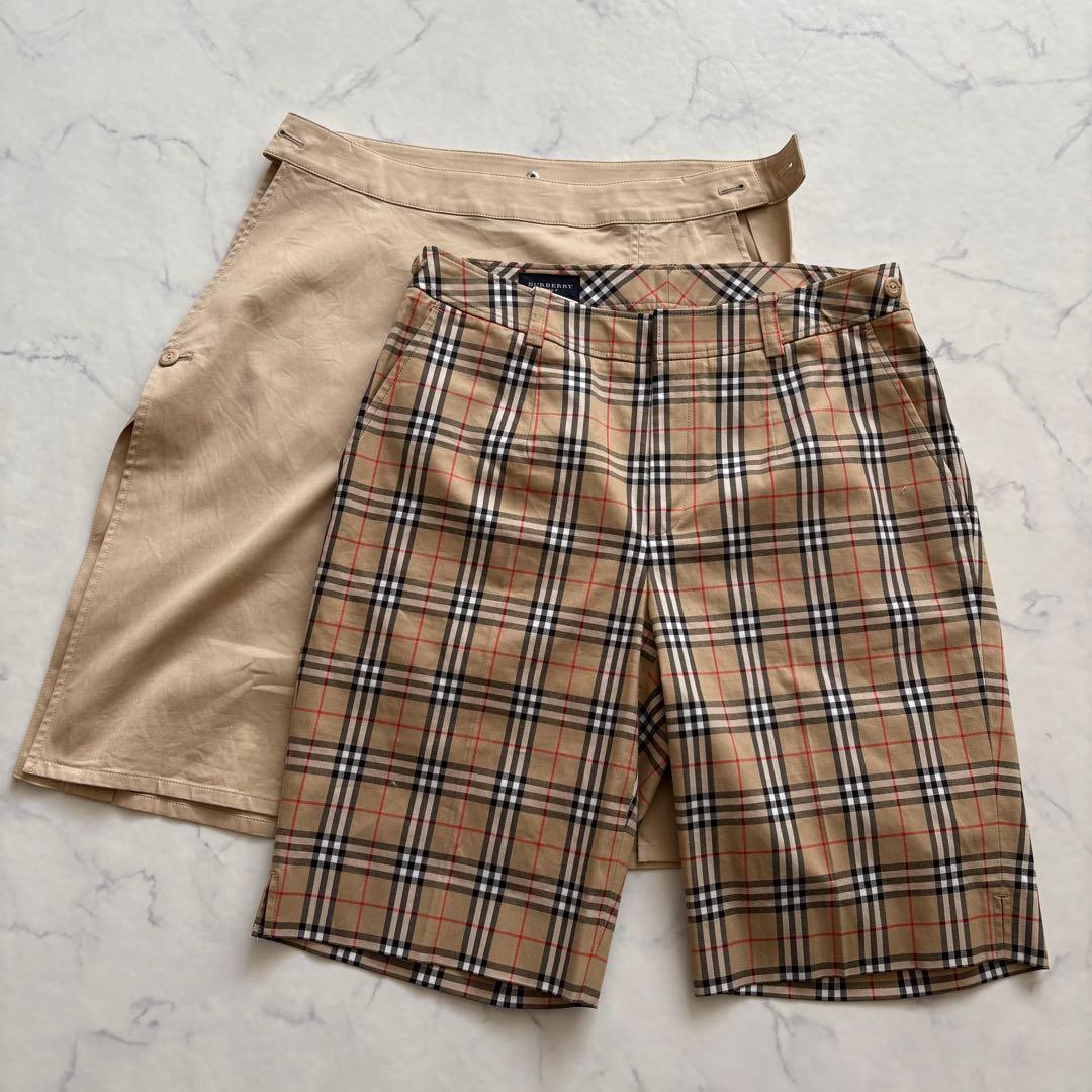 極美品 バーバリーゴルフ キュロット 2WAY パンツ ノバチェック - メルカリ