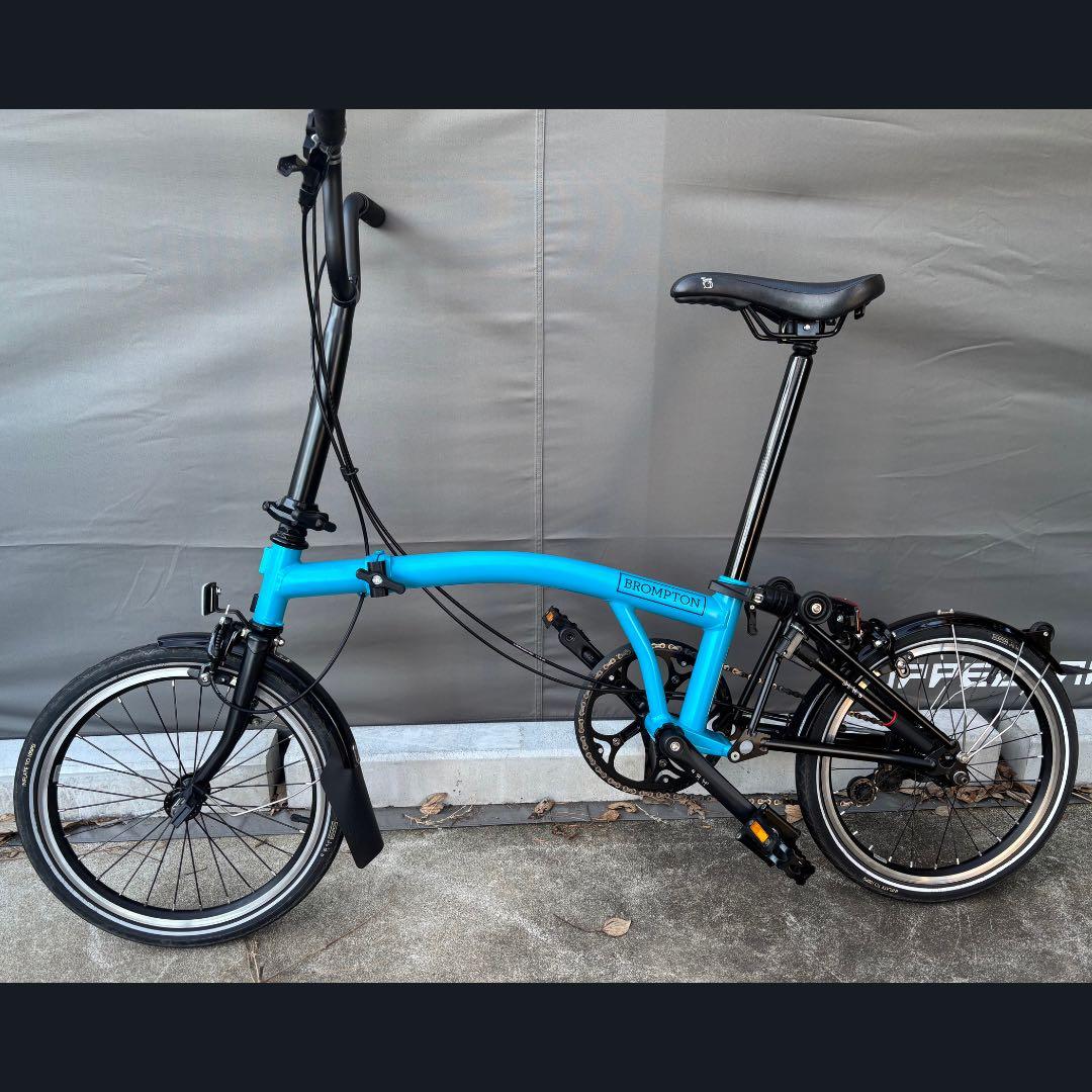 美品】BROMPTON BLACK Edition 青S2L おまけ付き - メルカリ