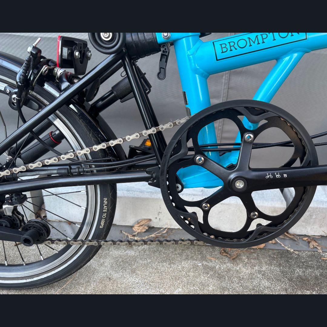 美品】BROMPTON BLACK Edition 青S2L おまけ付き - メルカリ
