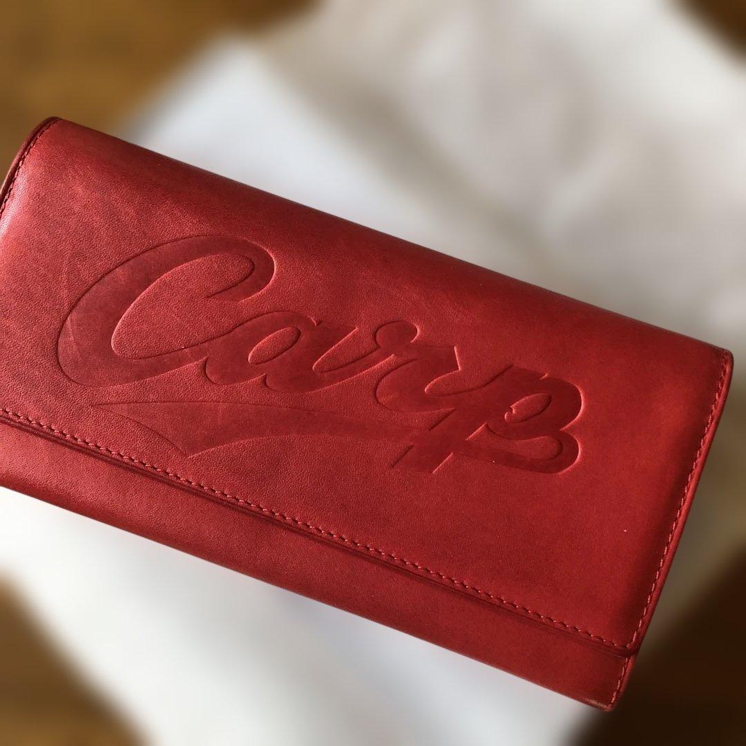 レア Carp ロゴ ミズノグラブ牛革 長財布|mercariメルカリ官方指定廠商