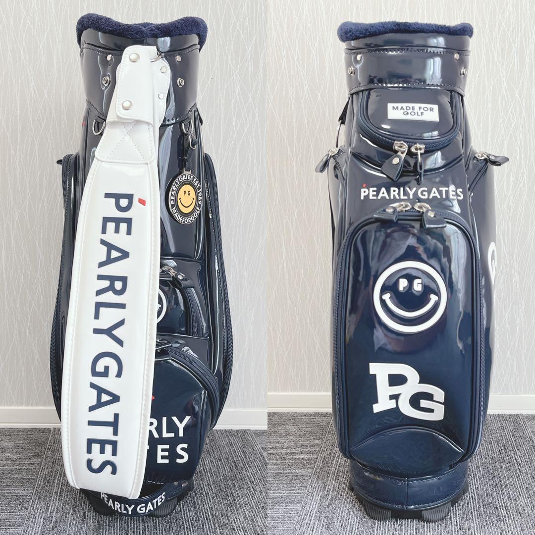 ほぼ未使用❗️ パーリーゲイツ 9型 エナメル キャディバッグ 大変希少